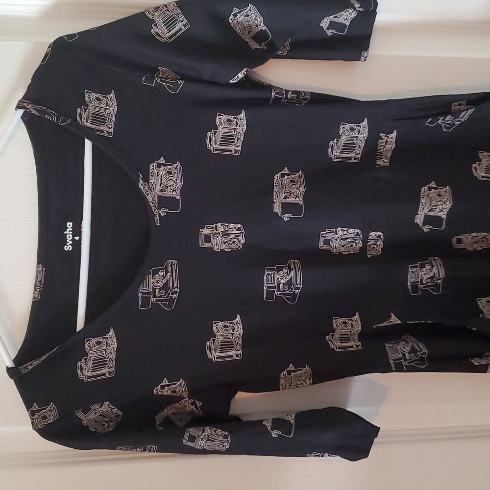 Camera Print Dress